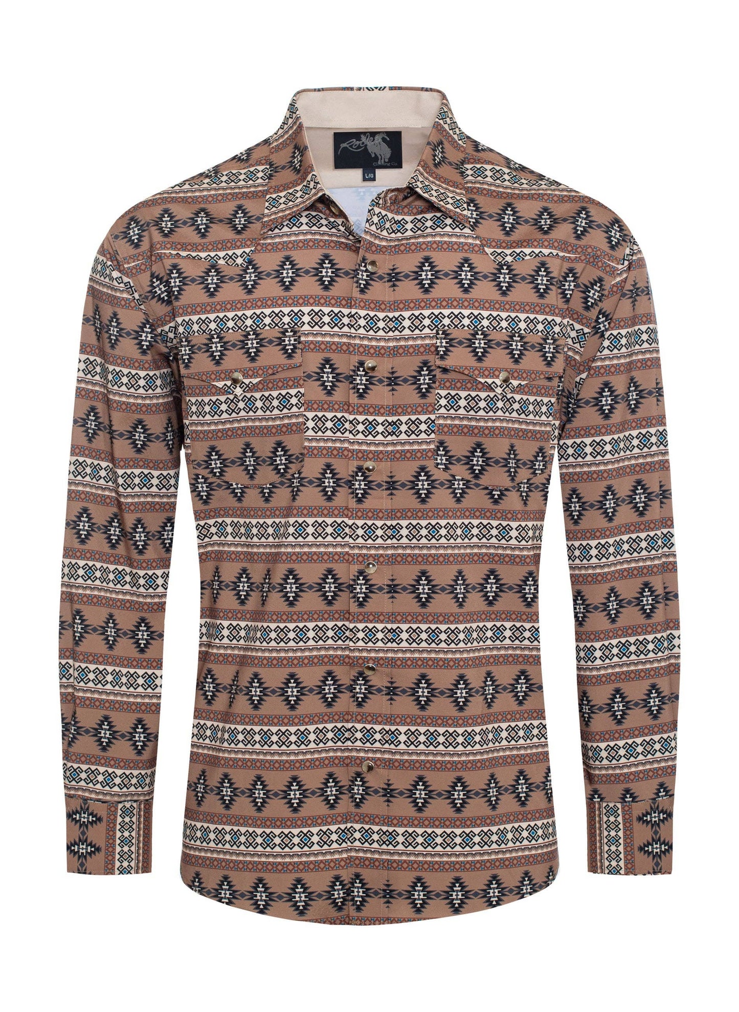 Rodeo Clothing | Chemise | Tan Aztec (XL & XXL)