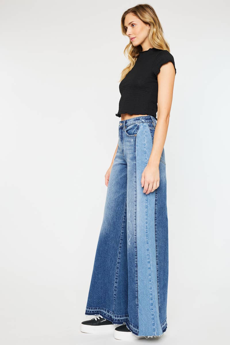 Kancan | High Wide Leg Raw Hem
