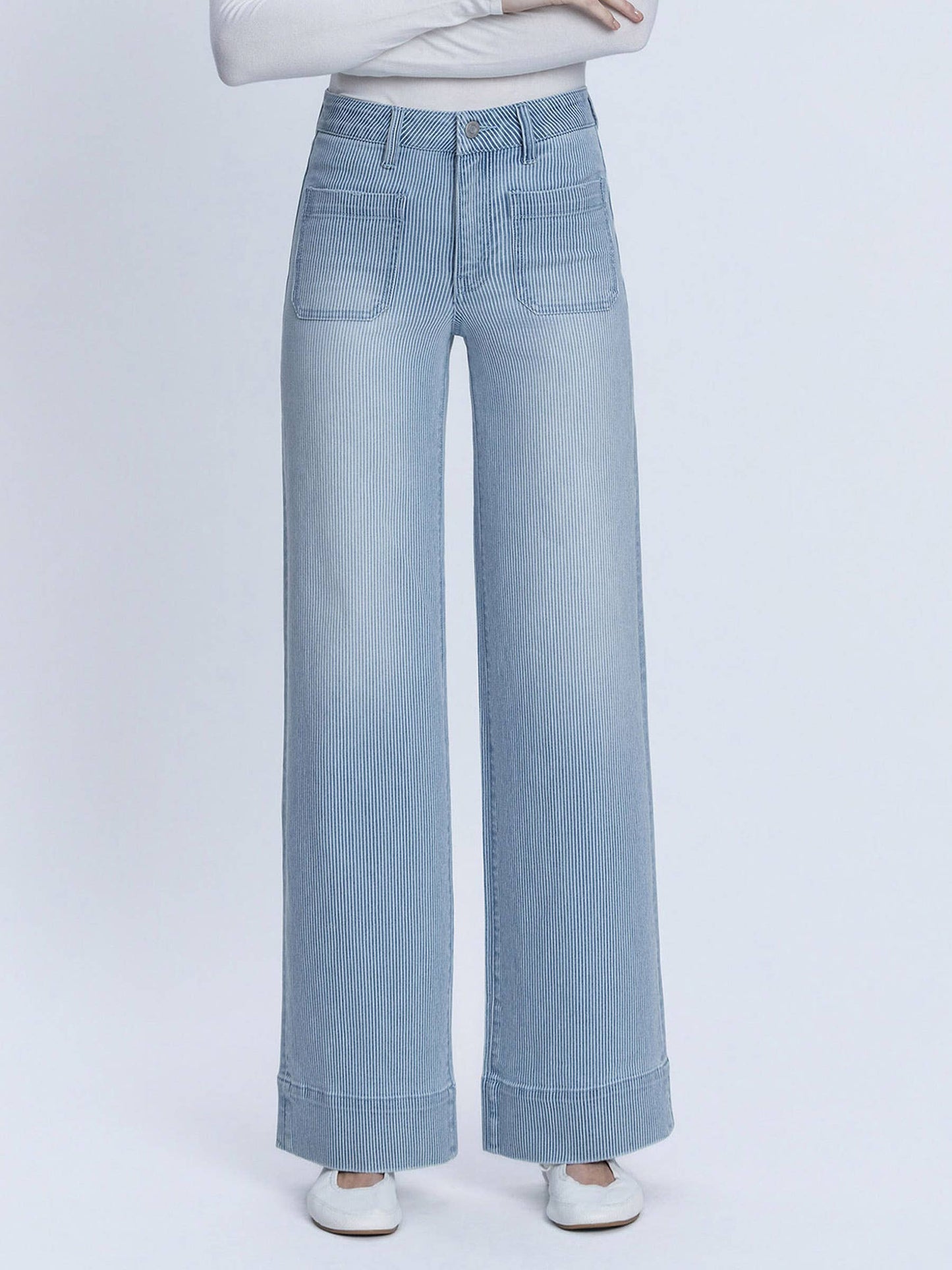 Vervet | High Patch Pocket Striped Wide Patch