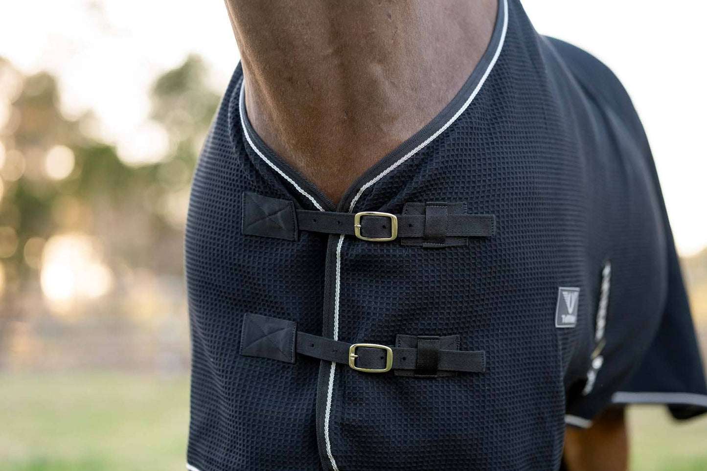 TuffRider | Cooler | Waffle Weave Standard Neck Black