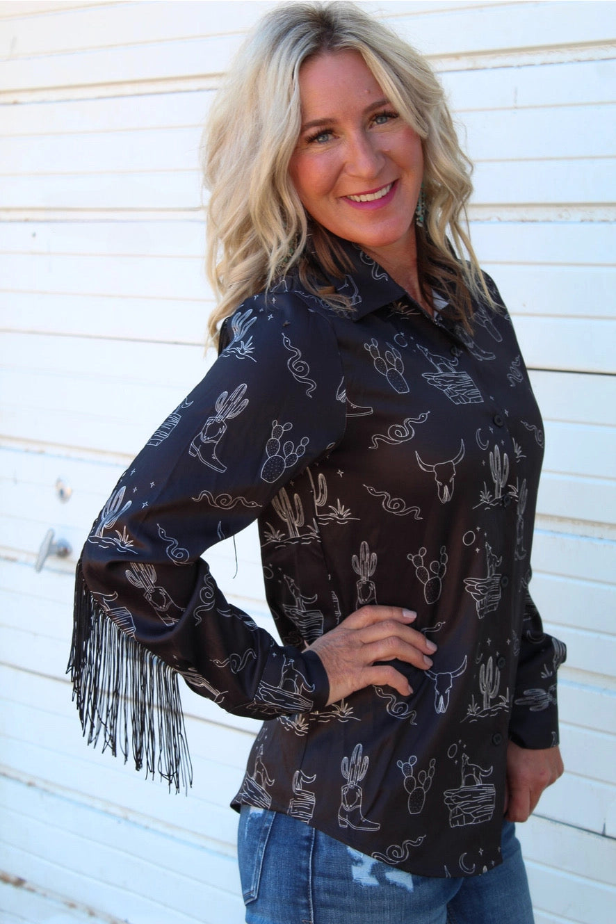 Rowdy | Chemise | Désert & Franges | X-Large