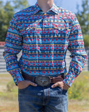 Load the image into the gallery, Rodeo Clothing | Chemise | Retro Aztec
