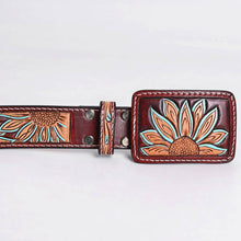 Charger l&#39;image dans la galerie, Ceinture | Tournesols turquoises Unisex
