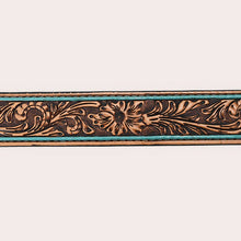 Charger l&#39;image dans la galerie, Ceinture | Fleuri Turquoise Unisex
