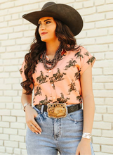 Charger l&#39;image dans la galerie, L&amp;B | Blouse | Cowgirl Pêche
