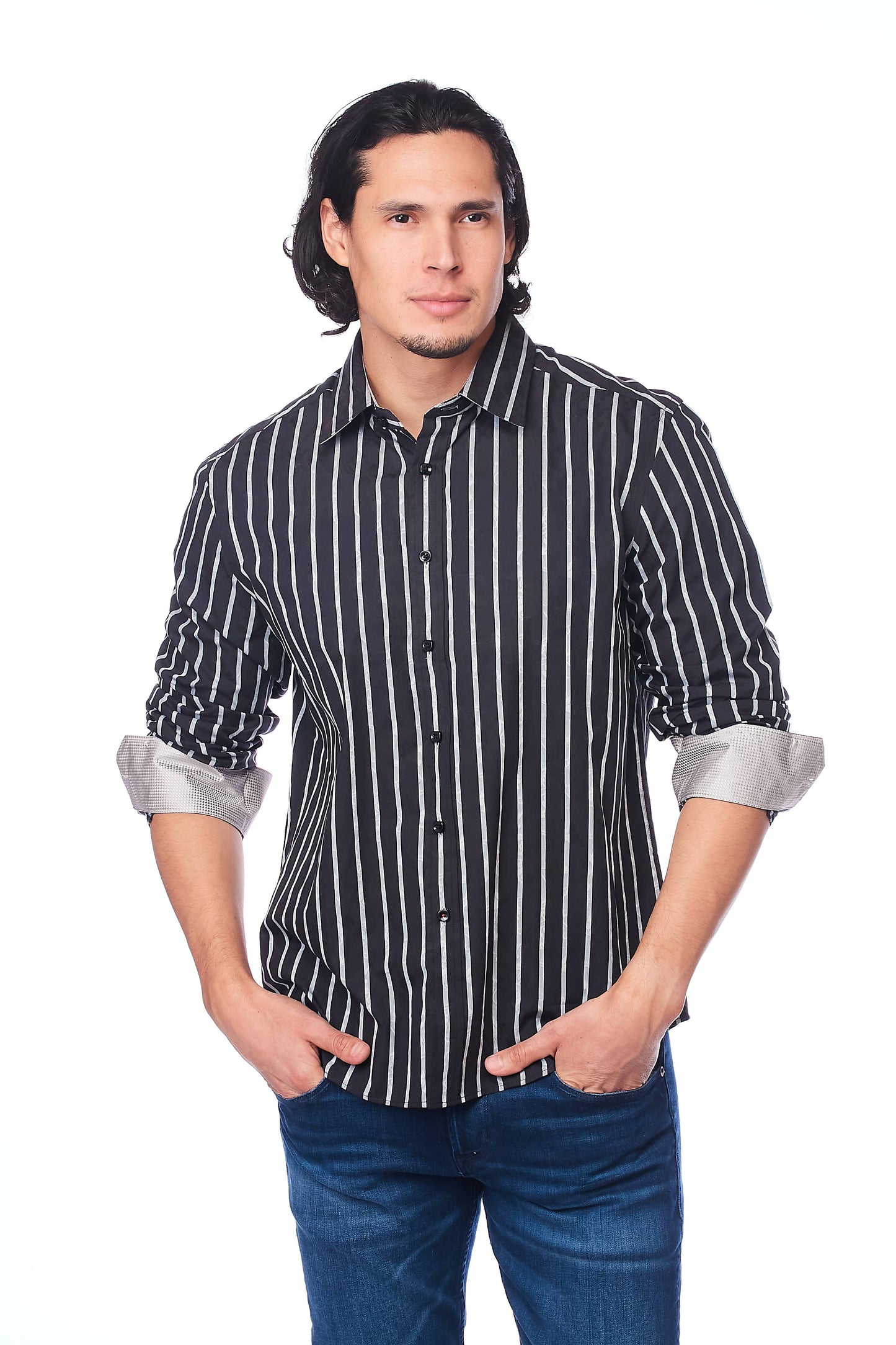 Rodeo Clothing | Chemise | Lignée Noir & Blanc