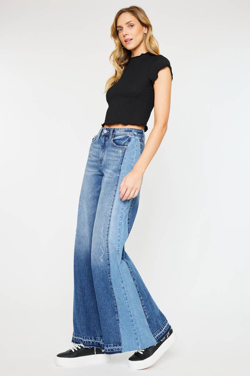 Kancan | High Wide Leg Raw Hem