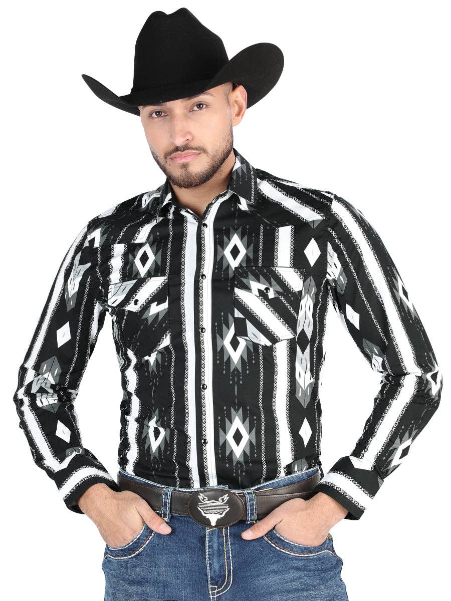 El General | Chemise | Noir Aztec