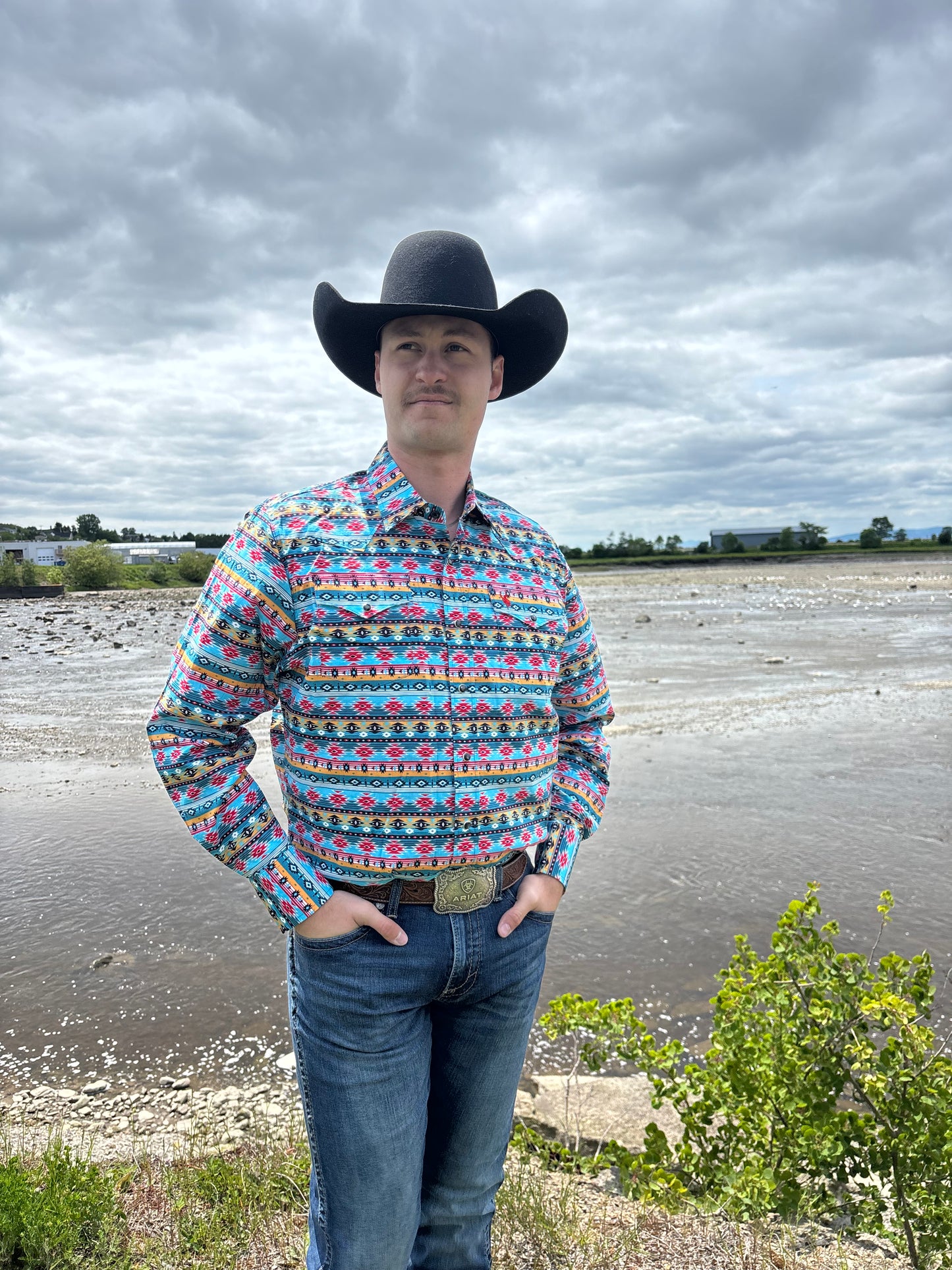 Rodeo Clothing | Chemise | Retro Aztec