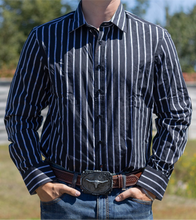 Load the image into the gallery, Rodeo Clothing | Chemise | Lignée Noir &amp; Blanc
