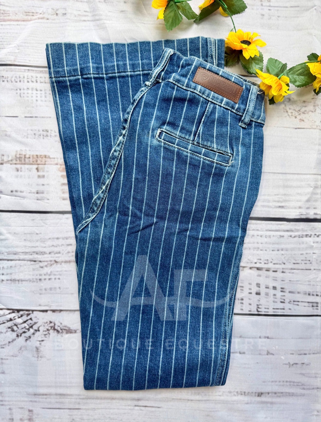 Rock & Roll | High Dark Striped Trouser | 27x32