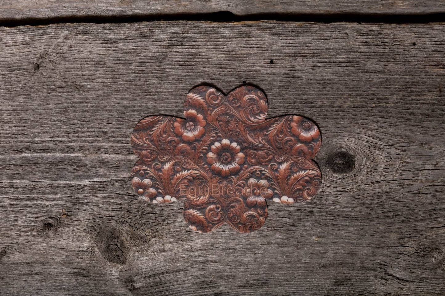 EquiBreathe™ Equine Nasal Patch - Tooled Leather