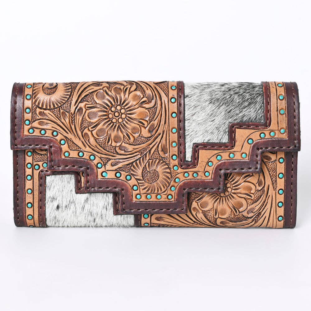 Portefeuille | Fleuri Turquoise