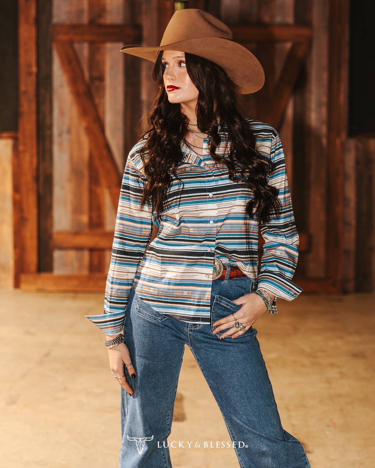 L&B | Chemise | Nacre Jade Serape