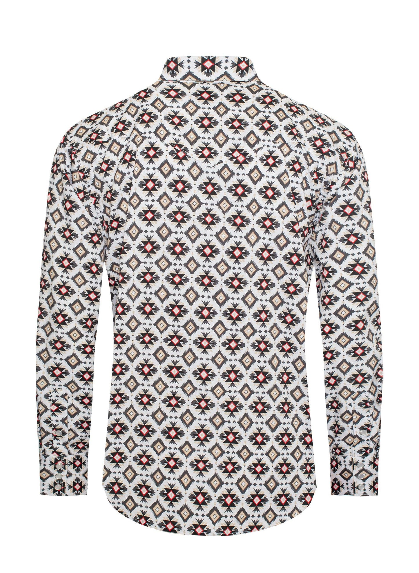 Rodeo Clothing | Chemise | Pearl Snap Modal Aztec Print