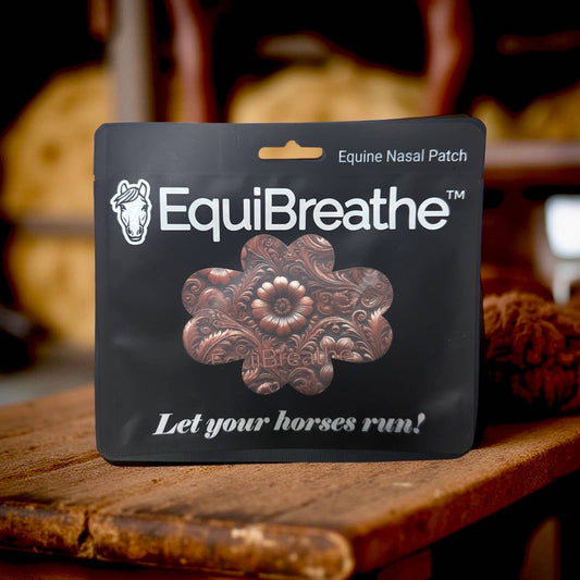 EquiBreathe™ Equine Nasal Patch - Tooled Leather