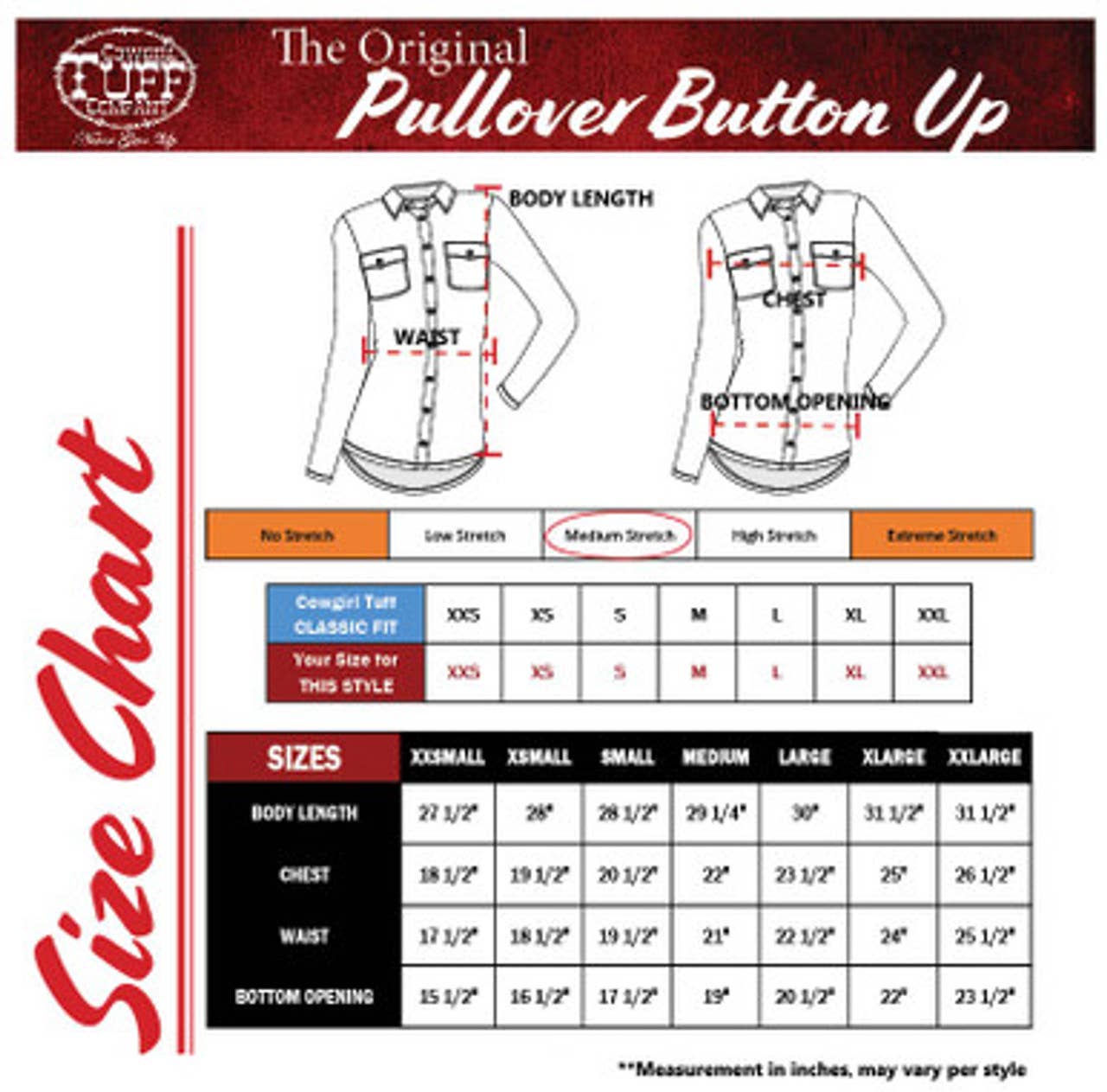 Cowgirl Tuff | Chemise Pullover | Metallic Pink  | X-Large