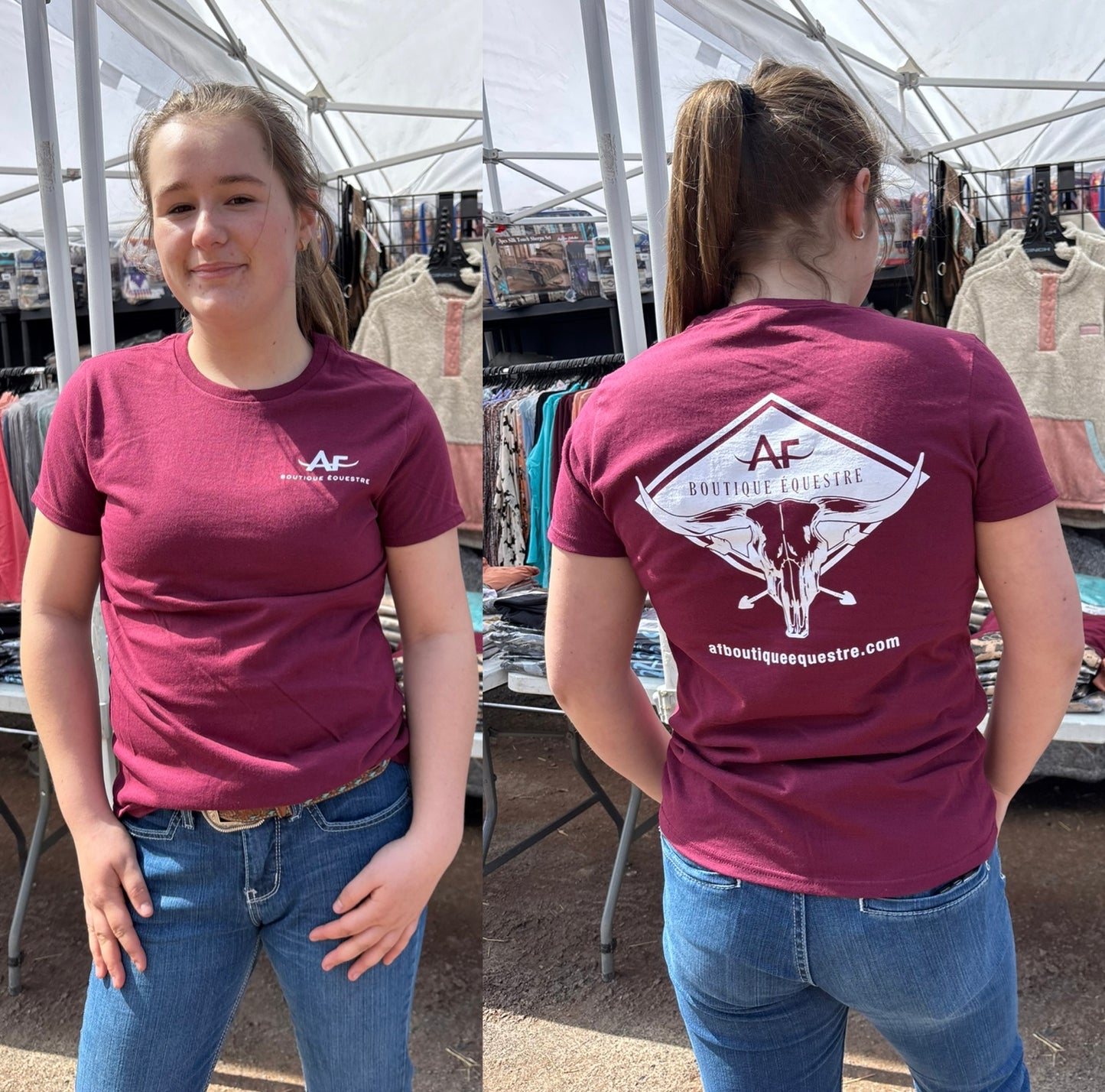 A&F | T-shirt | Bourgogne