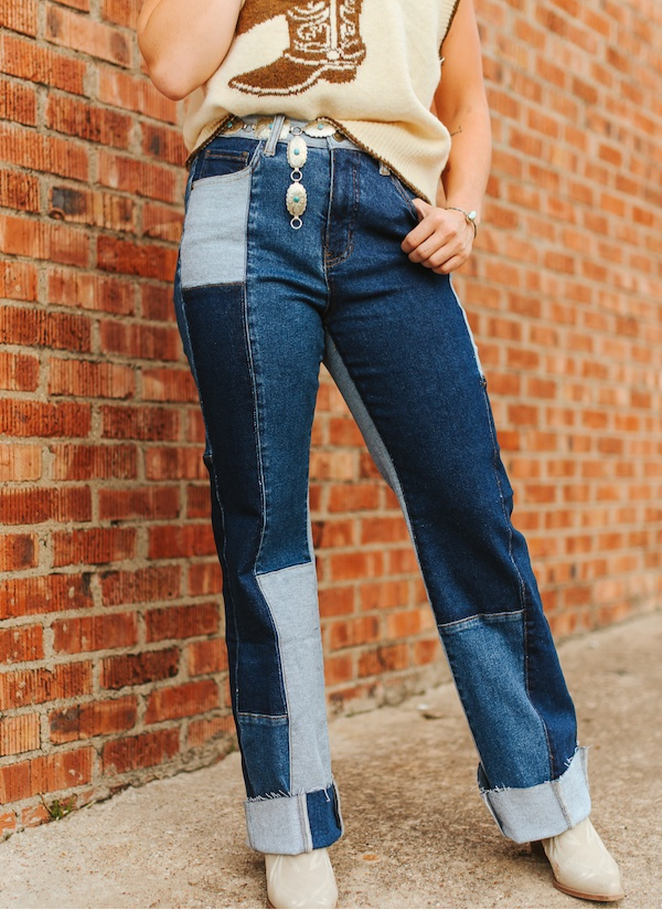 L&B | Contrast Denim Patchwork