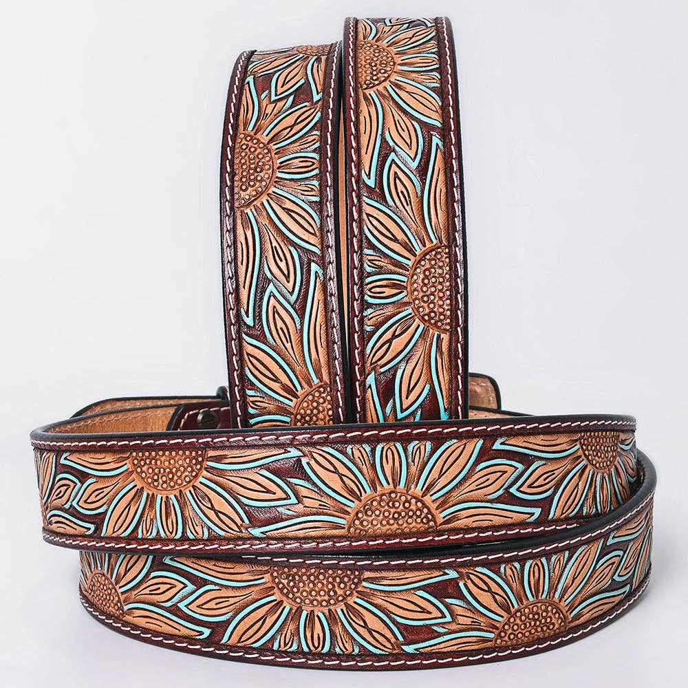 Ceinture | Tournesols turquoises Unisex