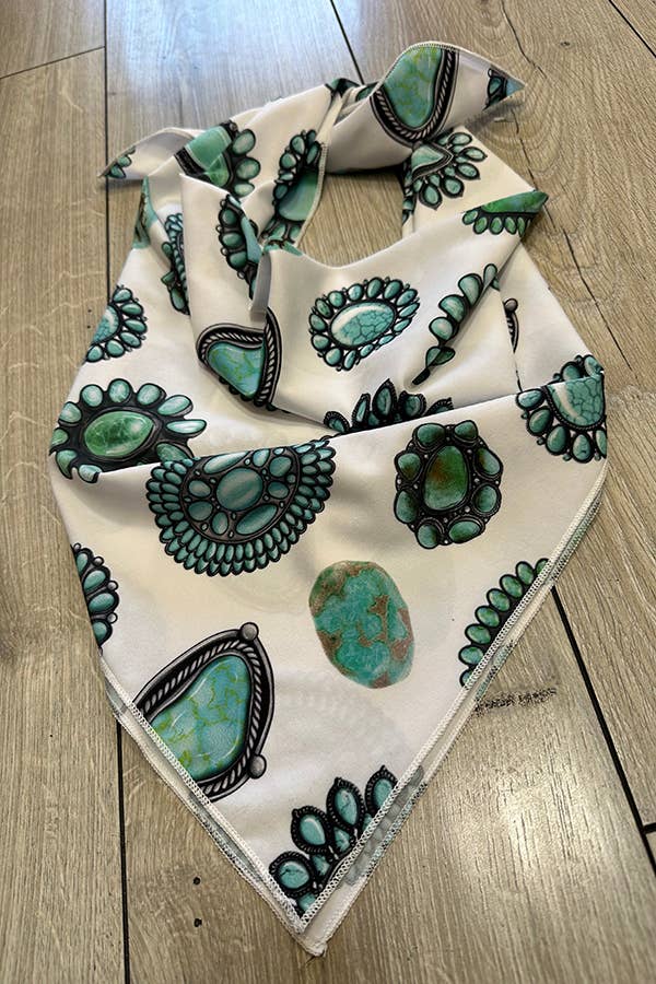 Wild Rag | Western Turquoise Jewel Print