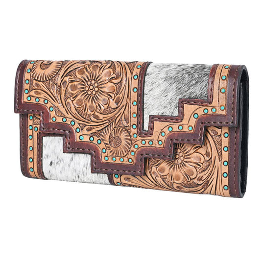 Portefeuille | Fleuri Turquoise