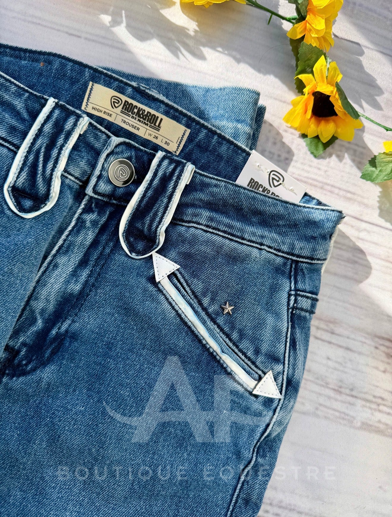 Rock & Roll | Piping Loop High Trouser (26x30 & 27x32)