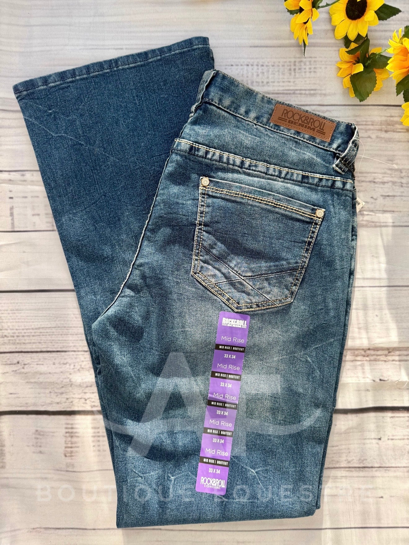 Rock & Roll | Khaki Stitching | 33x34