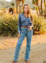 Charger l&#39;image dans la galerie, L&amp;B | High Crease Wide Leg Trouser
