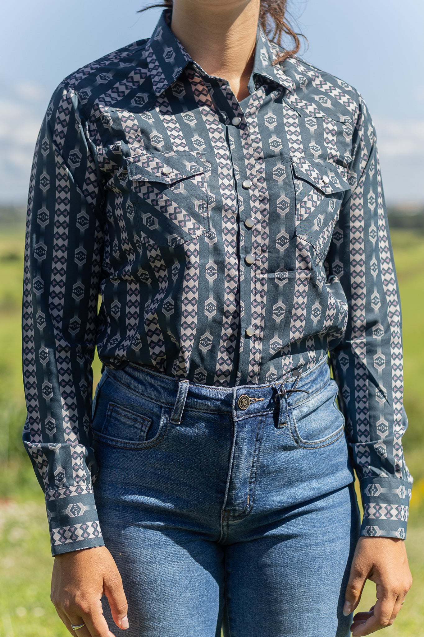 El General | Chemise | Bleu Aztec