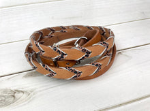 Load the image into the gallery, Barrel Reins | Cheetah Braided Leather
