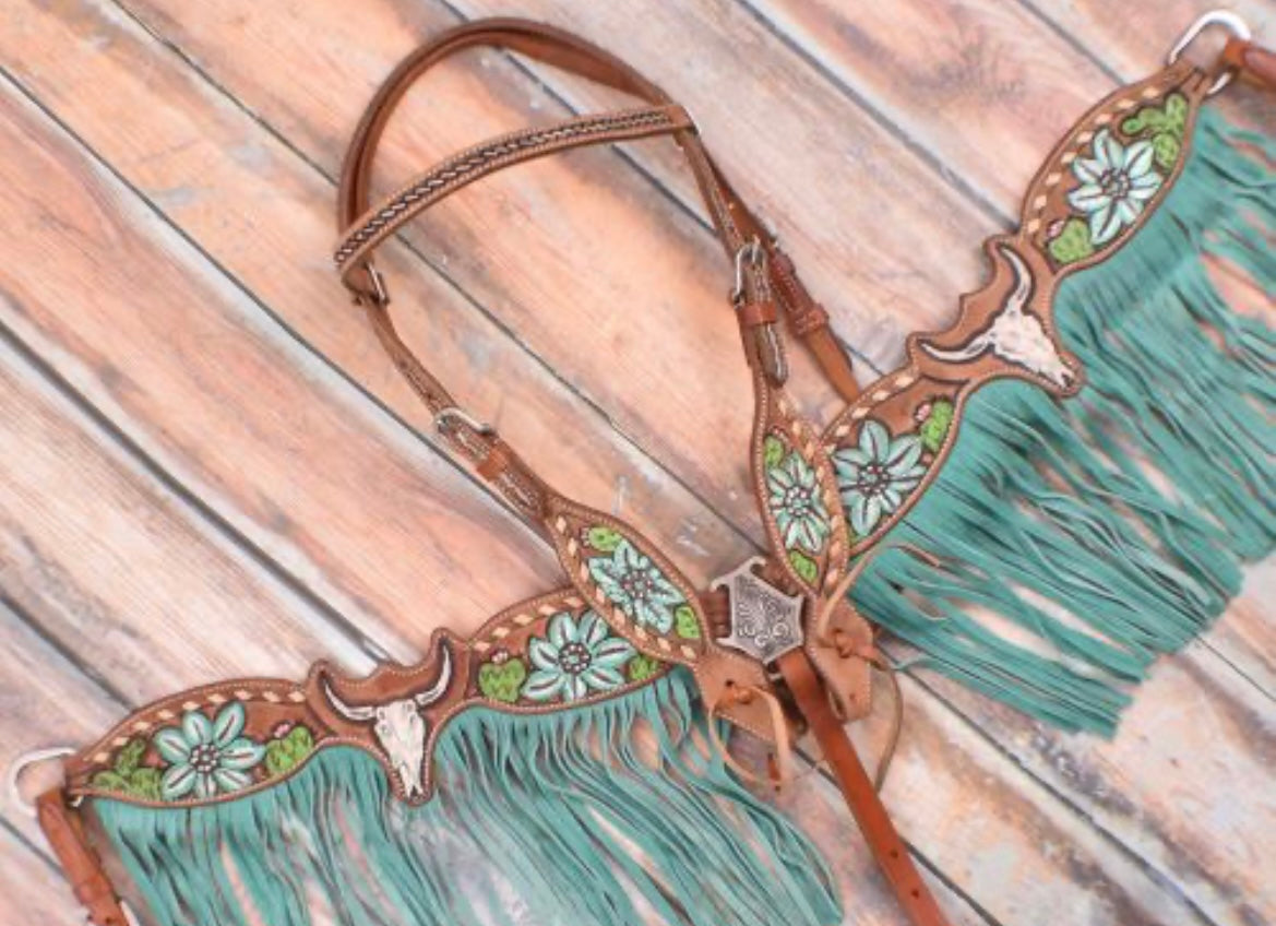 Ensemble | Steer Skull & Cactus Turquoise