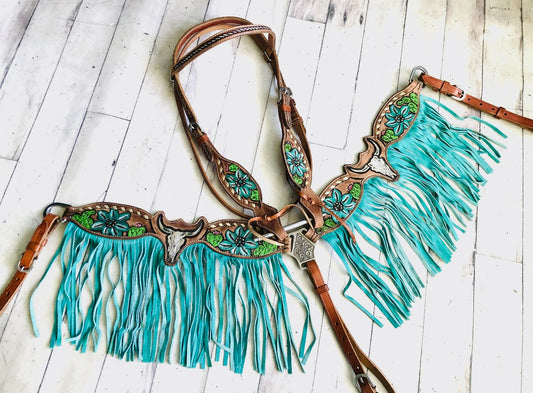 Ensemble | Steer Skull & Cactus Turquoise