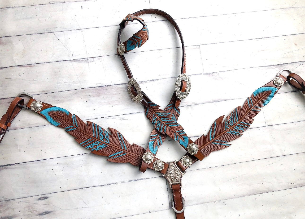 Ensemble | Plumes Turquoises