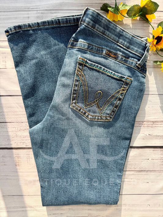 Wrangler | Q-Baby Blue Buckstitch | 11x32