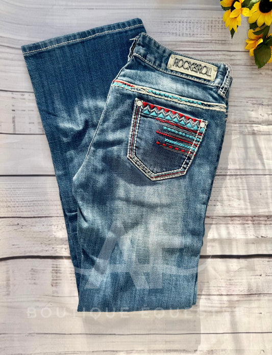 Rock & Roll | Red Aztec | 28x32