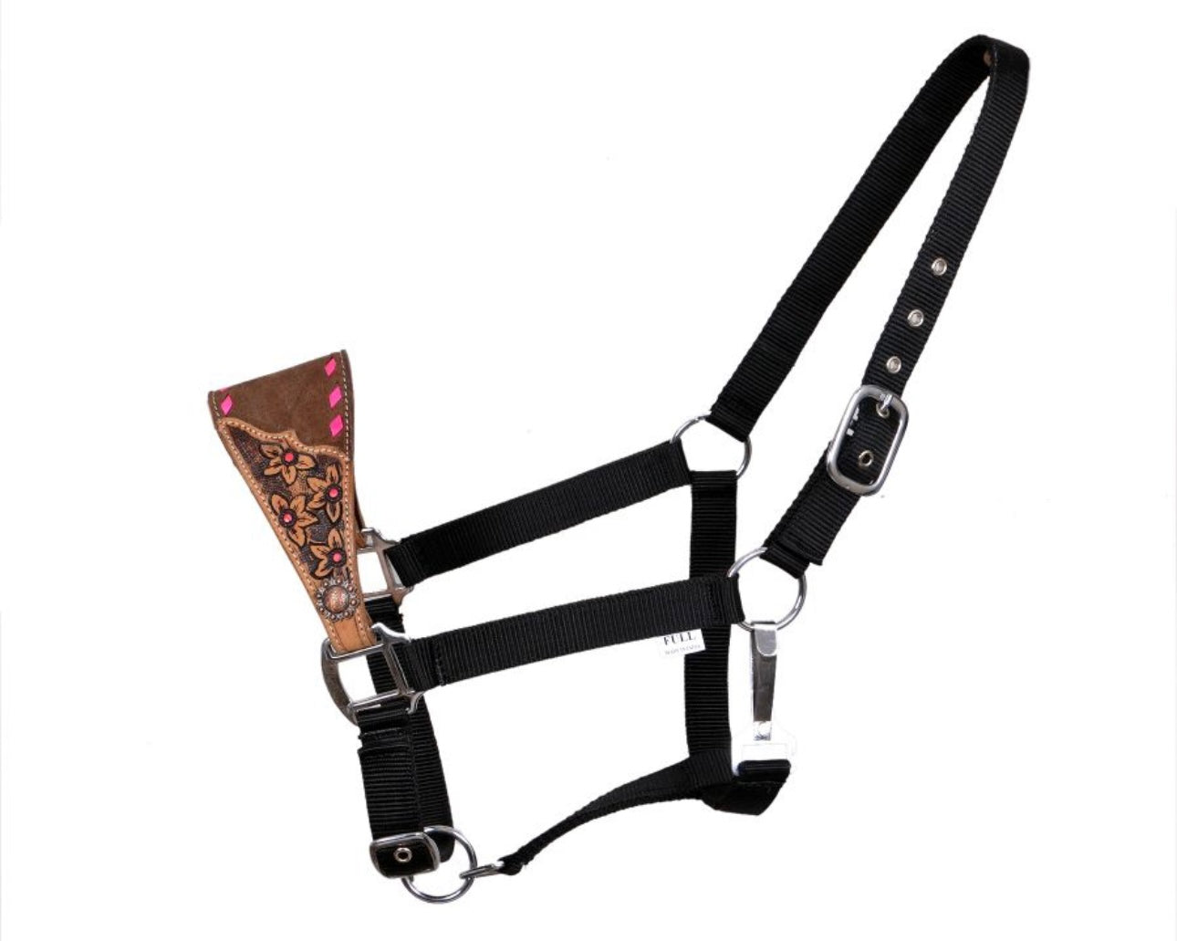 Licol | Noseband Fleuri & Buckstitch Rose