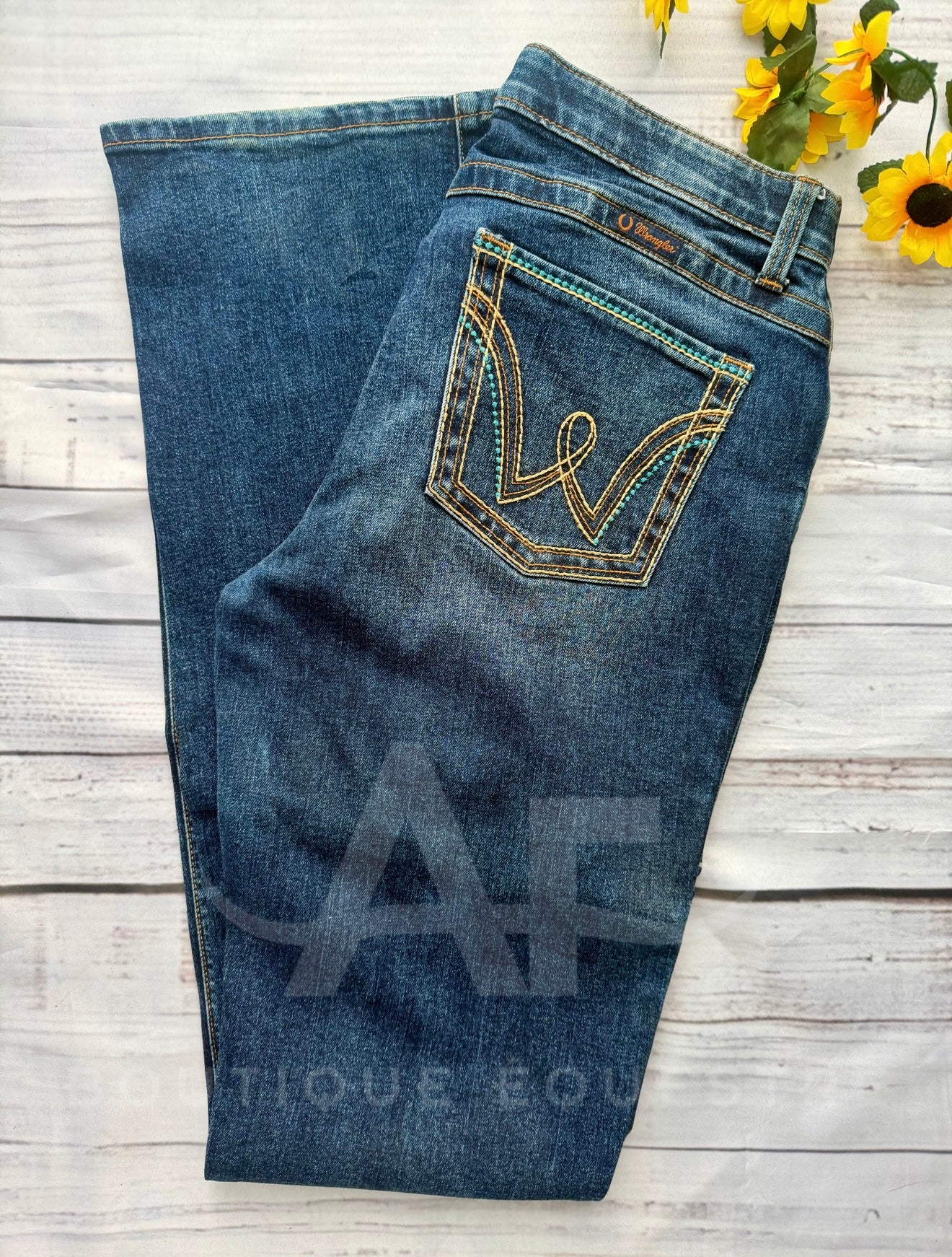 Wrangler | Q-Baby Blue Buckstitch | 9x38