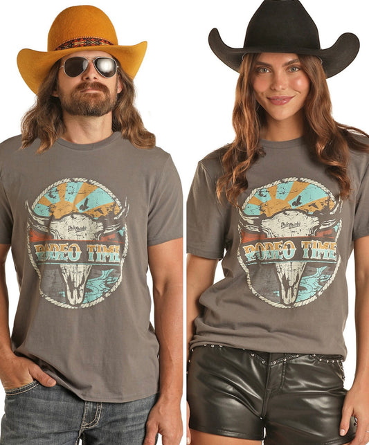 Rock & Roll x Dale Brisby | T-Shirt | Rodeo Time Charcoal | Small