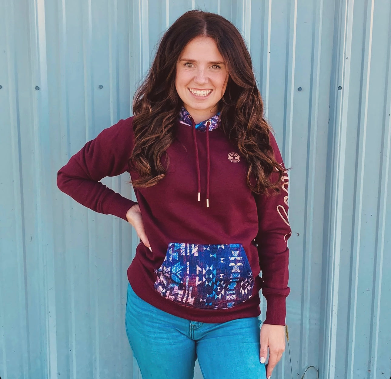 Hooey | Coton Ouaté | Veracruz Bordeaux Aztec (S & XL)