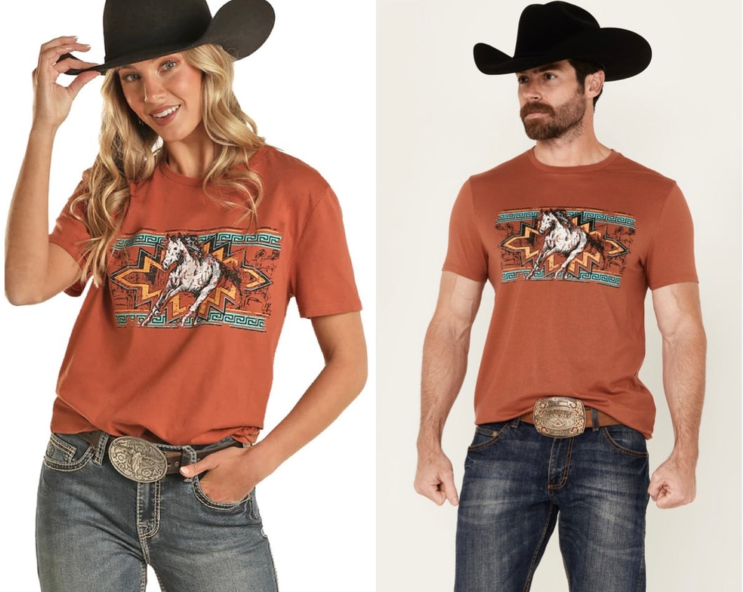Rock & Roll | T-Shirt | Rust Horse
