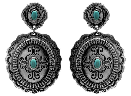 Boucles D’oreilles | Conchos Turquoises