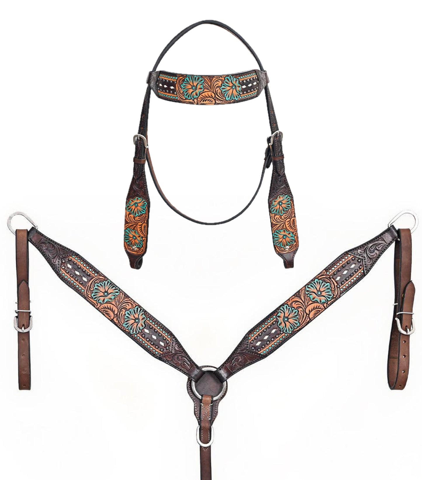 Ensemble | Explosion Turquoise & Buckstitch Blanc