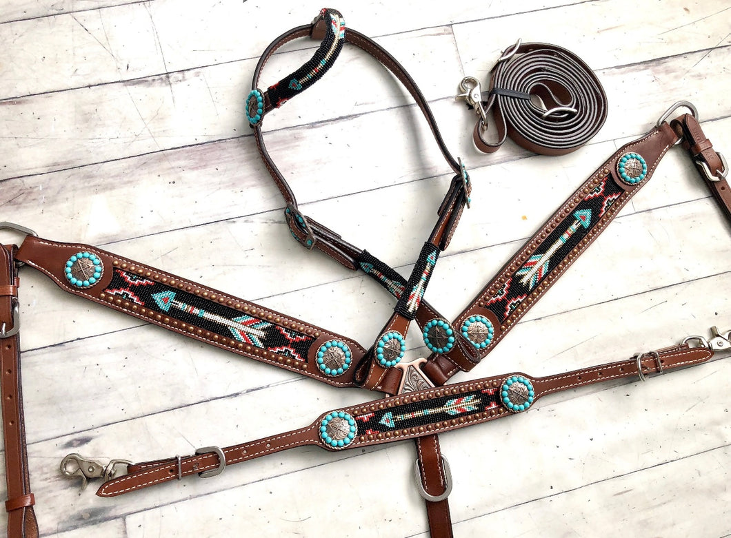 Tack Set | Teal Arrow