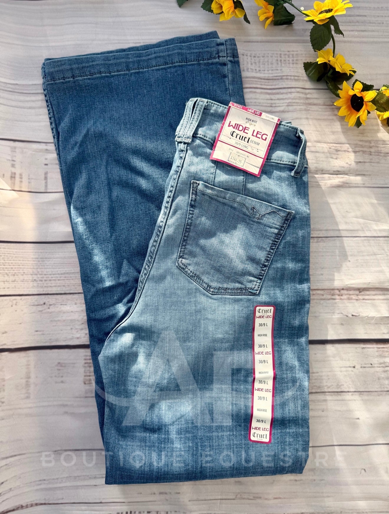 Cruel Girl | Wide Leg Light Stone Plaid