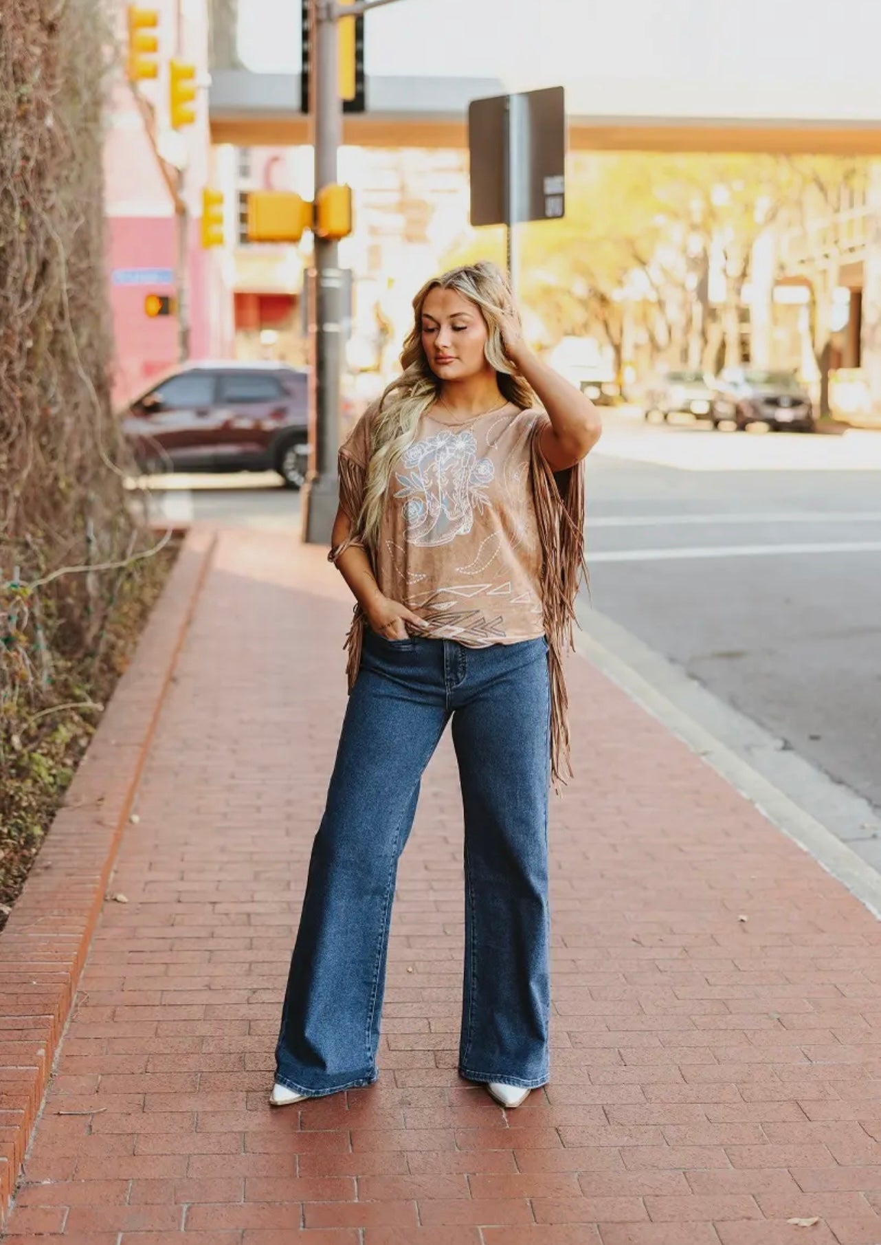 L&B | Wide Leg Front Pocket