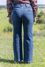 Load the image into the gallery, L&amp;B | Dark High Western Yoke Trouser
