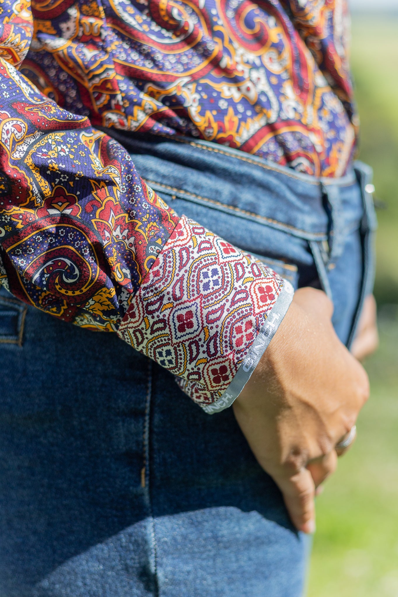 Cinch | Shirt | Yellow Paisley