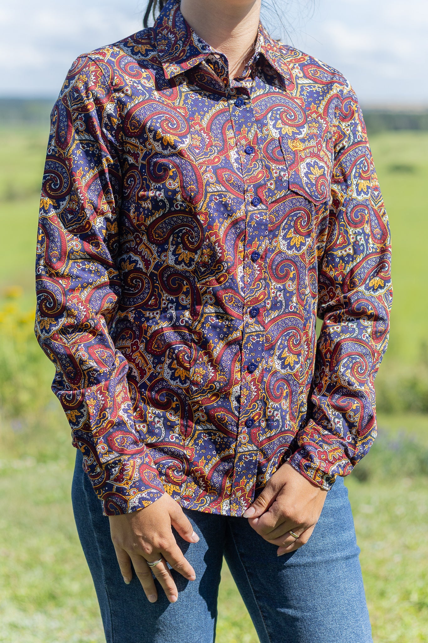 Cinch | Shirt | Yellow Paisley