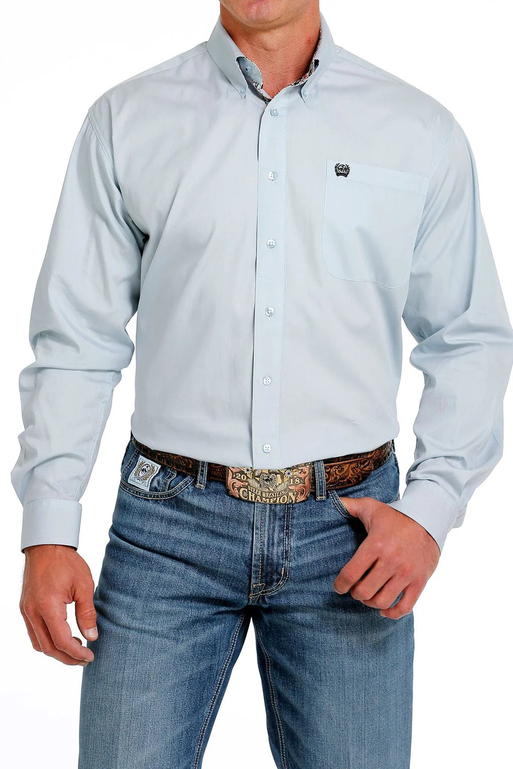 Cinch | Shirt | Baby Blue Paisley